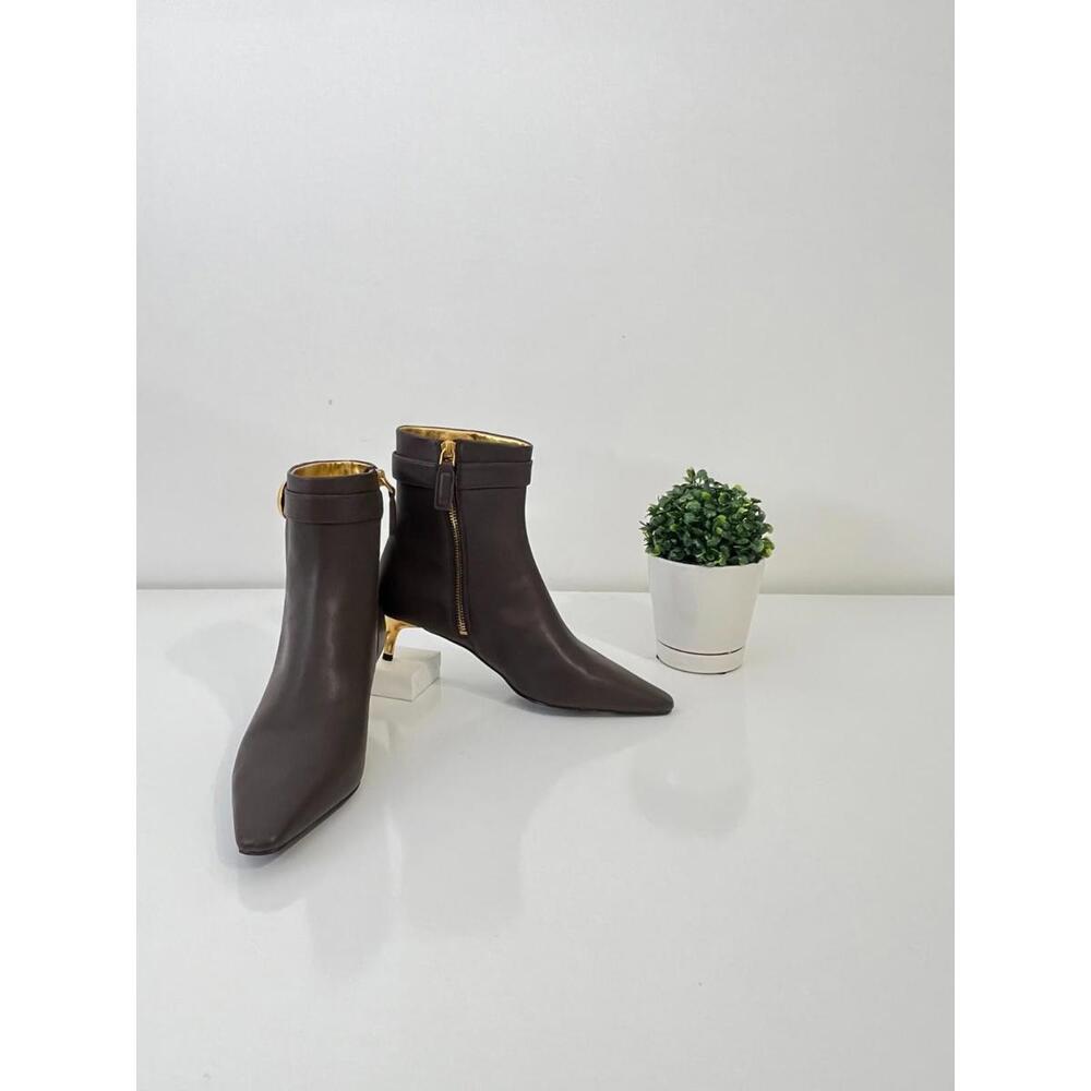 Donna Karan New York Women's Clair High Heel Ankle Booties - Chocolate, Size 7M